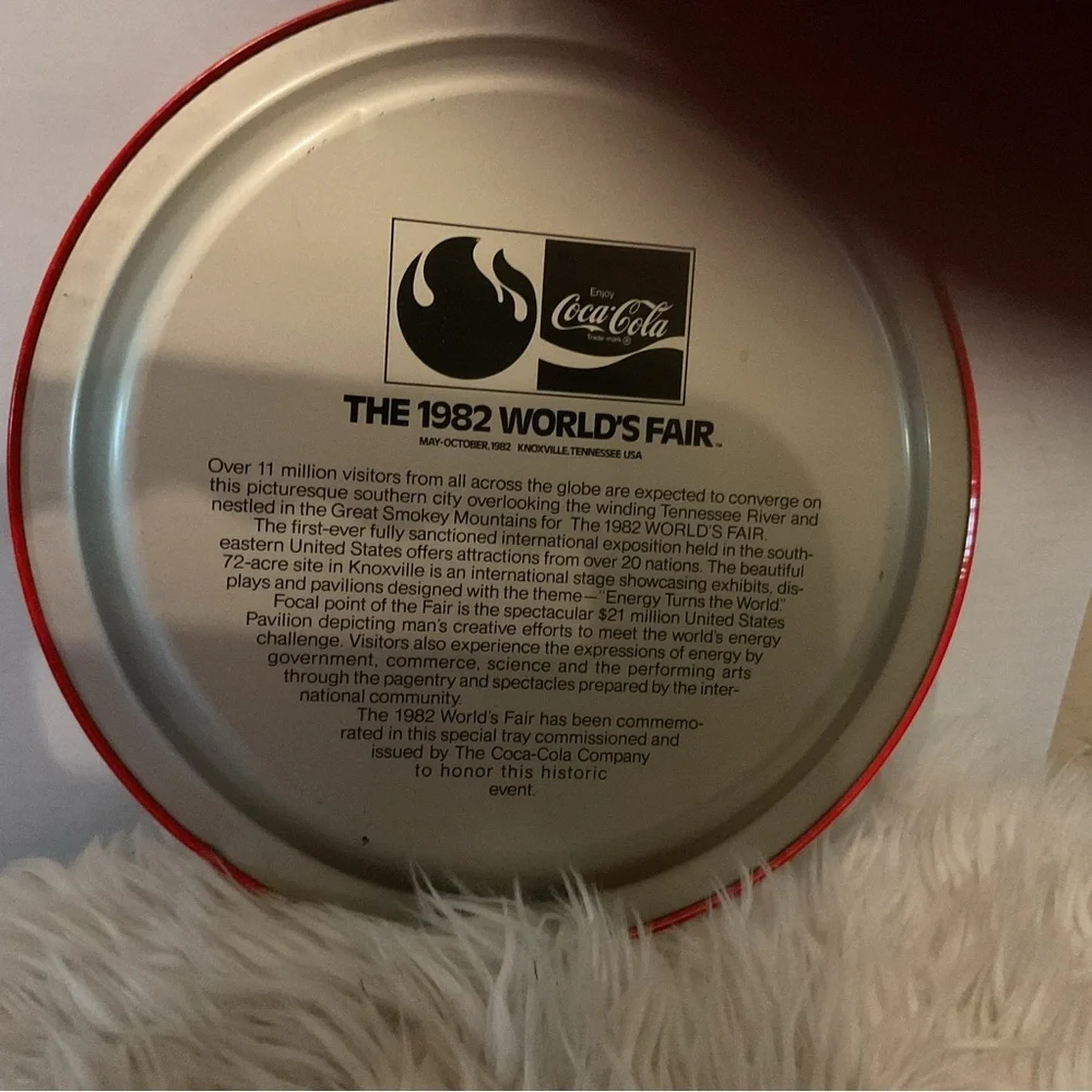 1982 World's Fair  Coca Cola Souvenir Plate